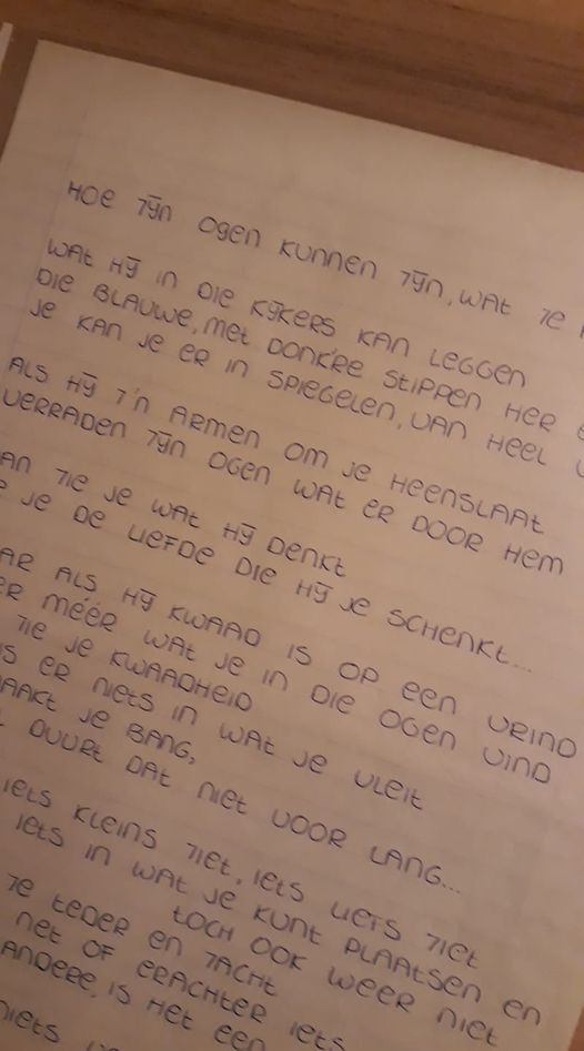 EERSTE VRIENDJE & GEDICHT