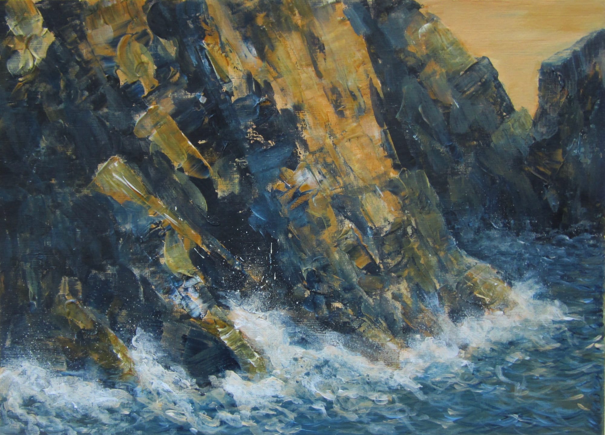 Windy quarry lake
