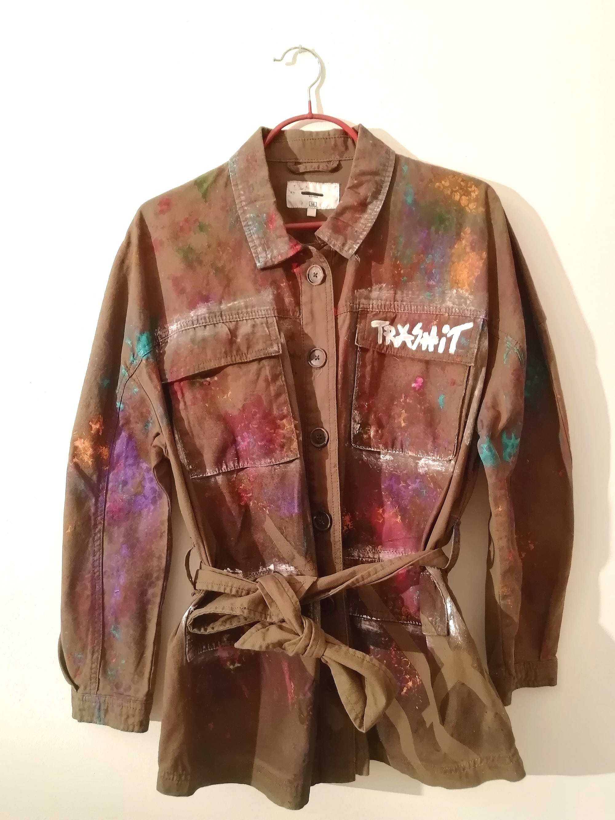 Hand painted women jacket, one piece