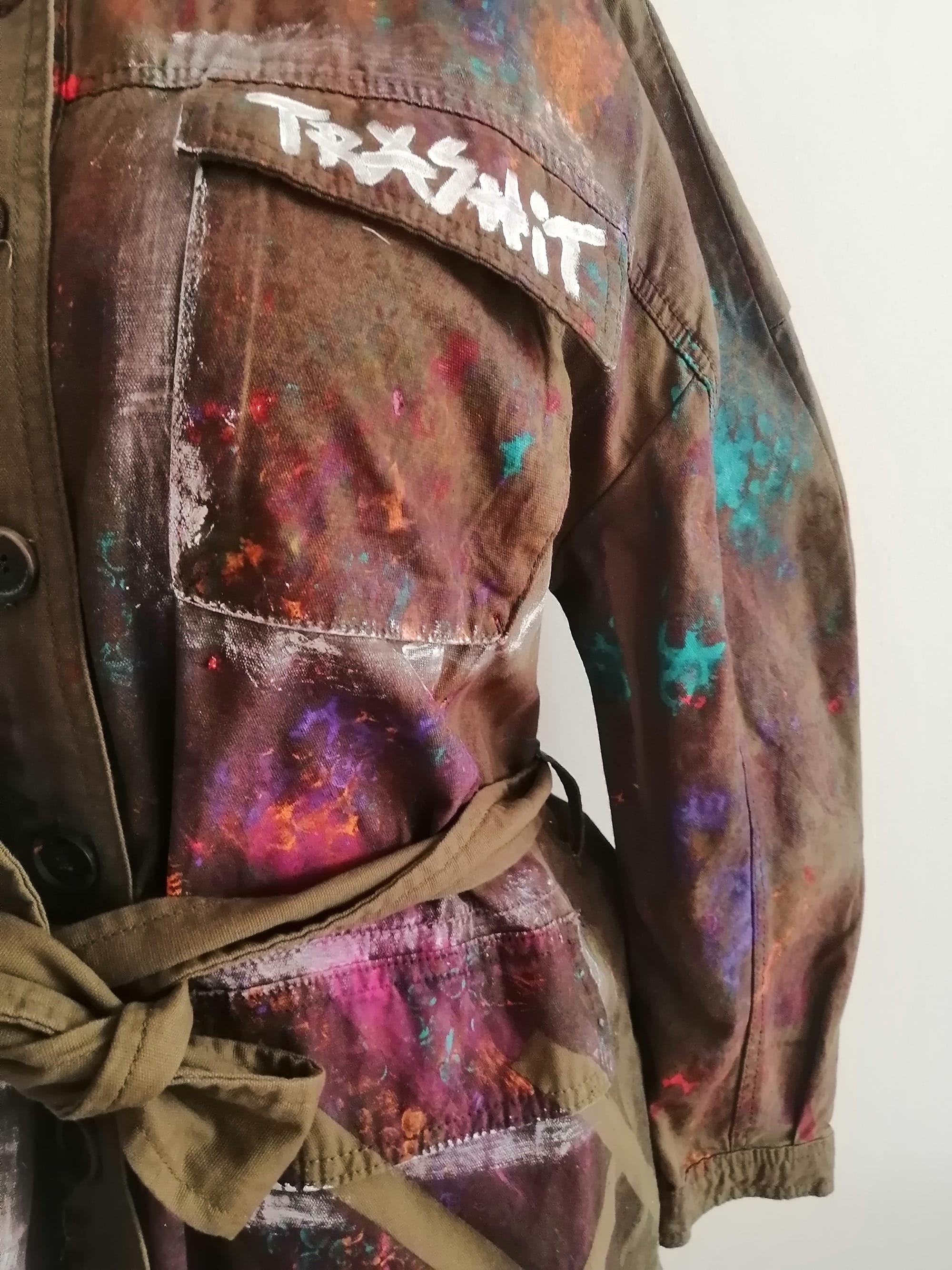 Hand painted women jacket, one piece