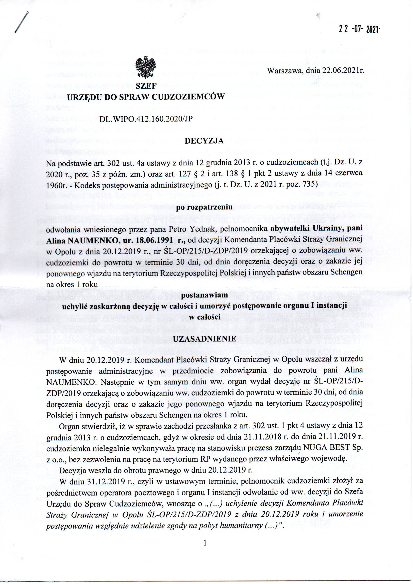 Urząd do Spraw Cudzoziemców - 2