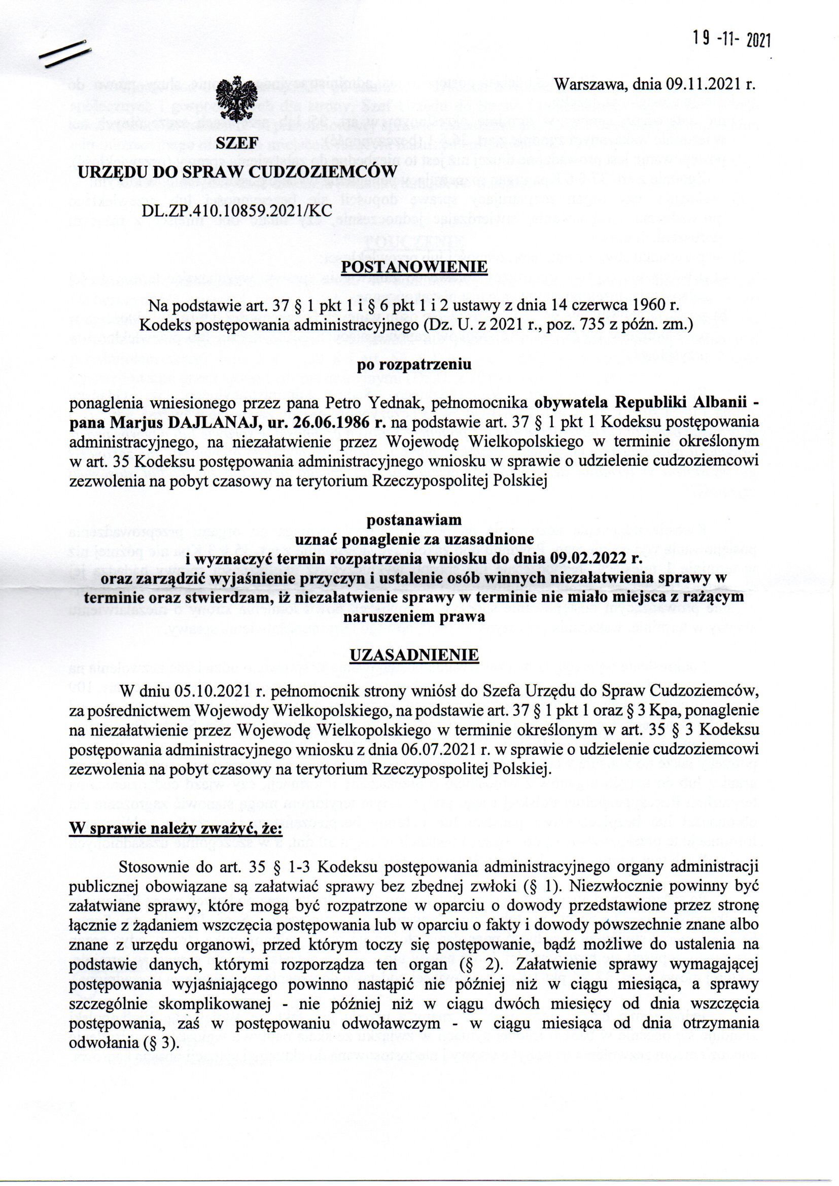 Urząd do Spraw Cudzoziemców - 2