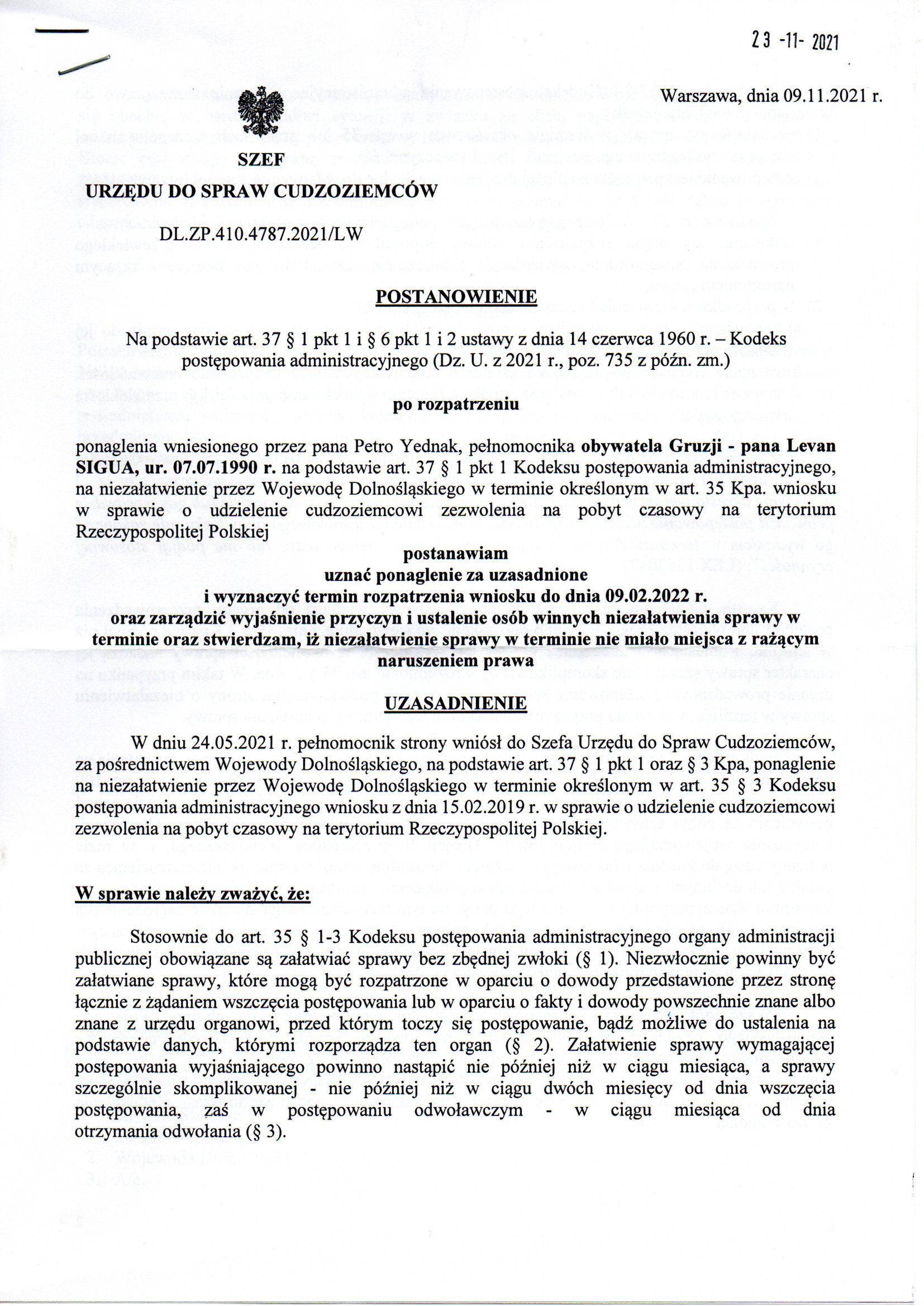 Urząd do Spraw Cudzoziemców - 2