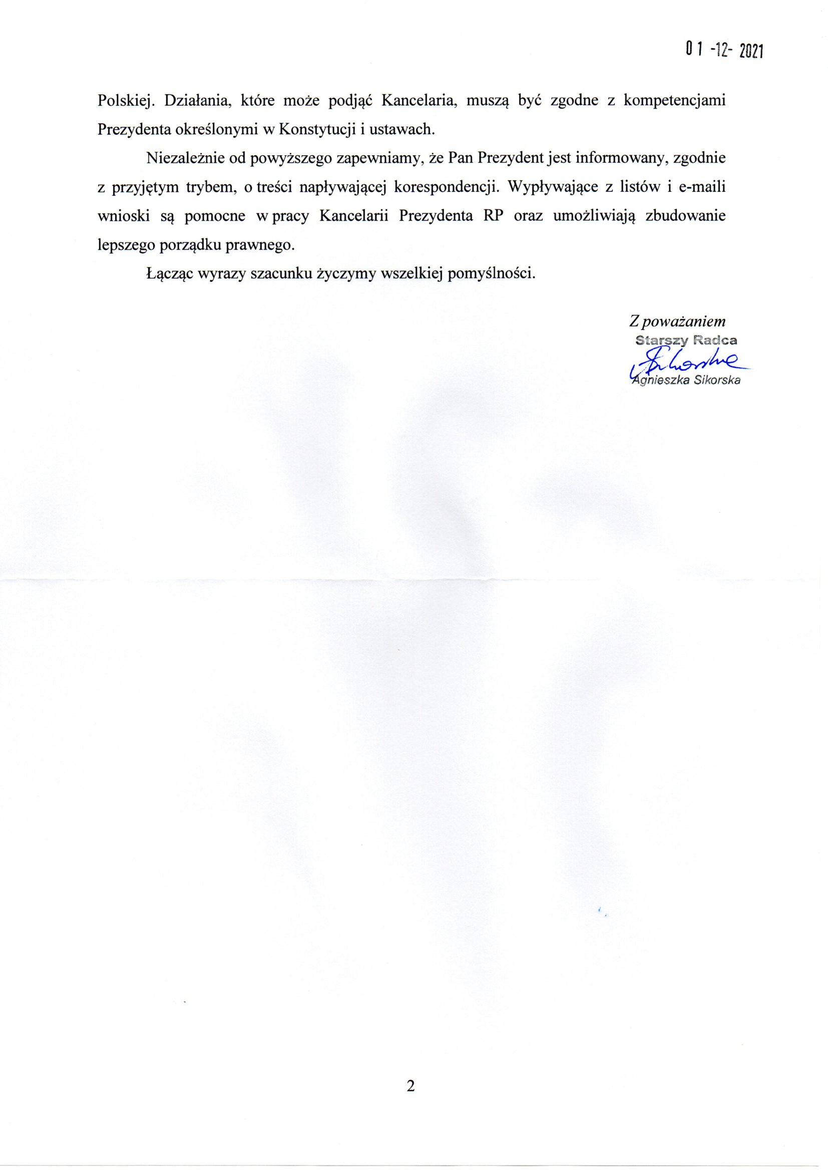 Prezydent Rzeczypospolitej Polskiej