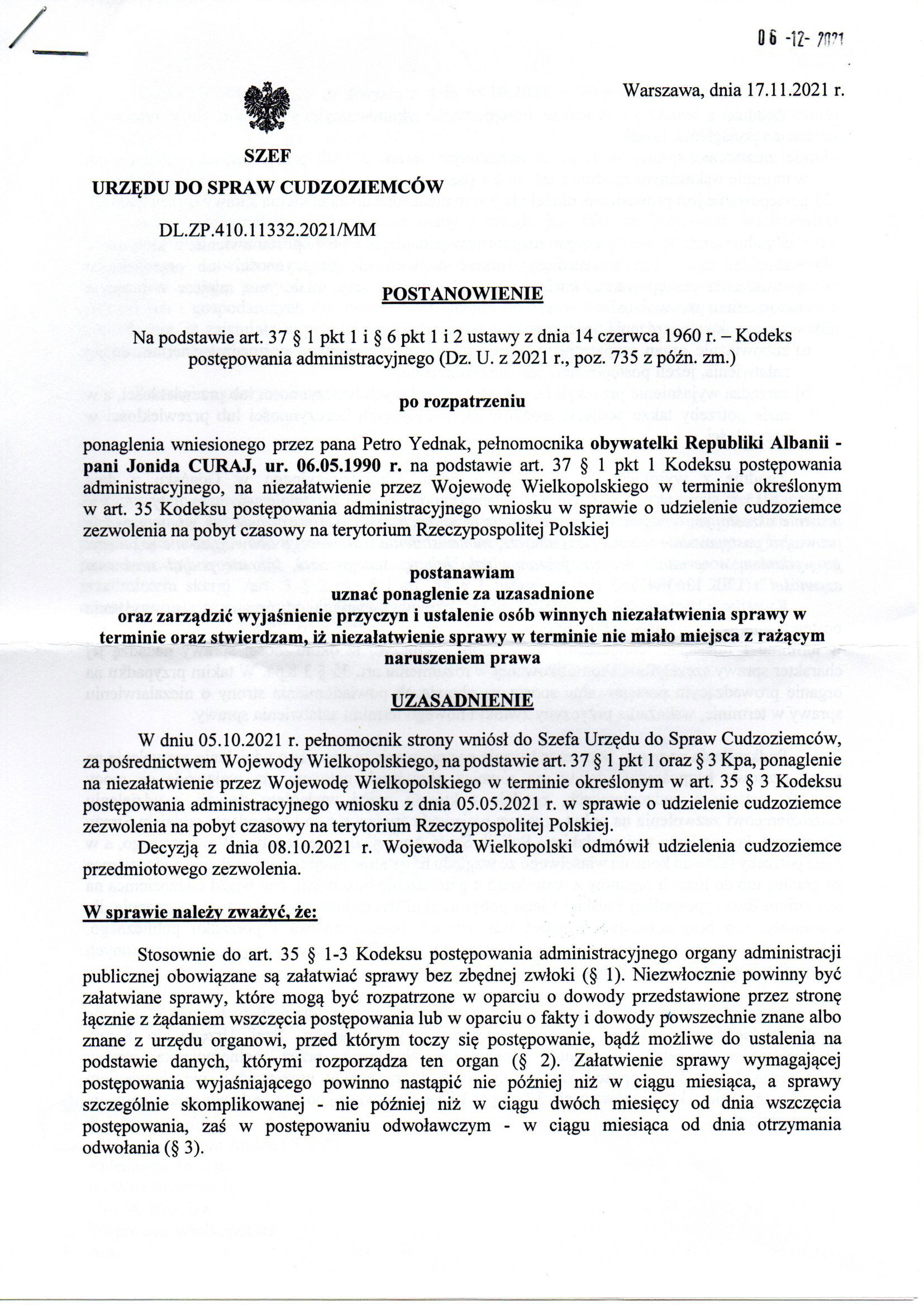 Urząd do Spraw Cudzoziemców - 2