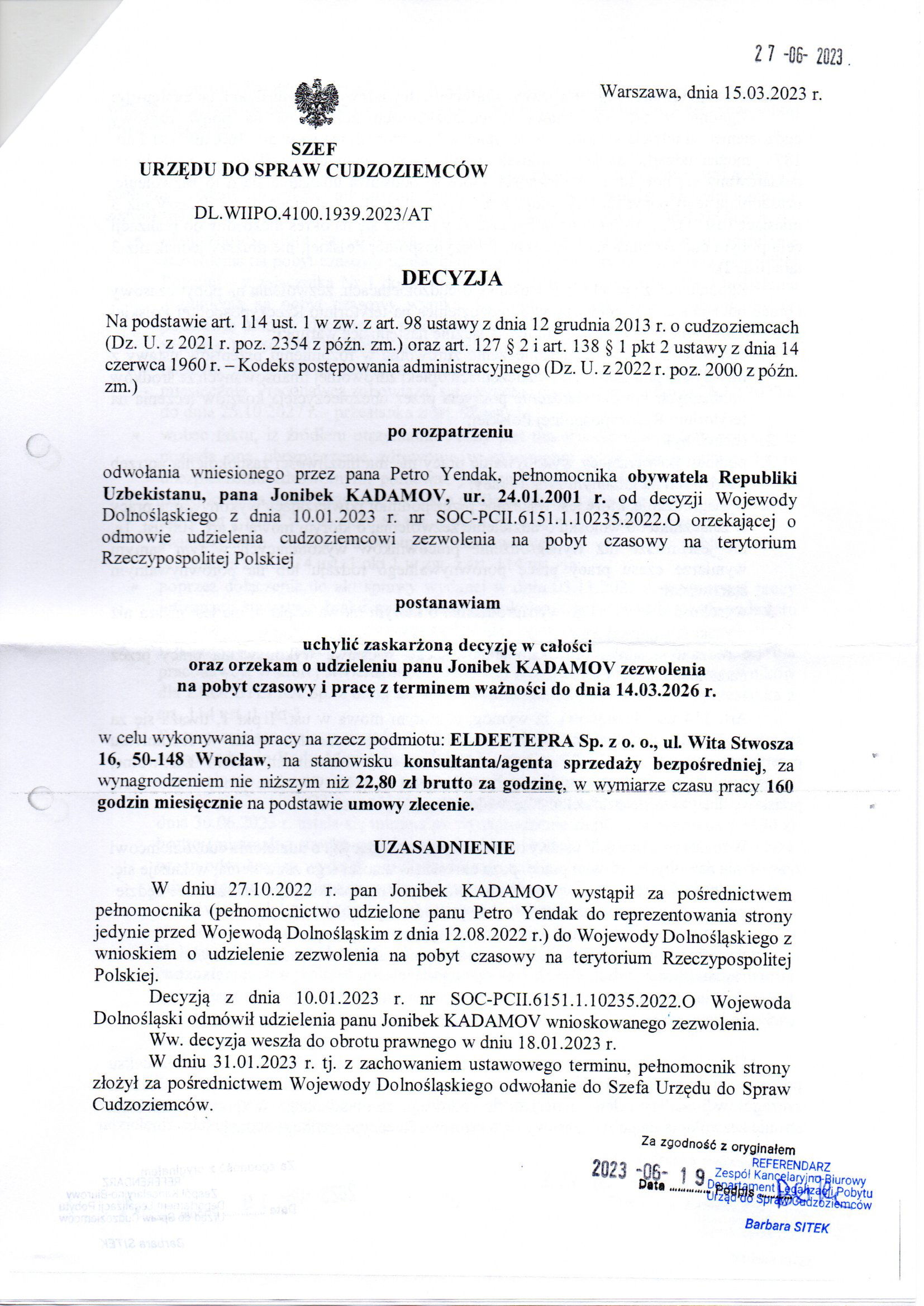 Urząd do Spraw Cudzoziemców