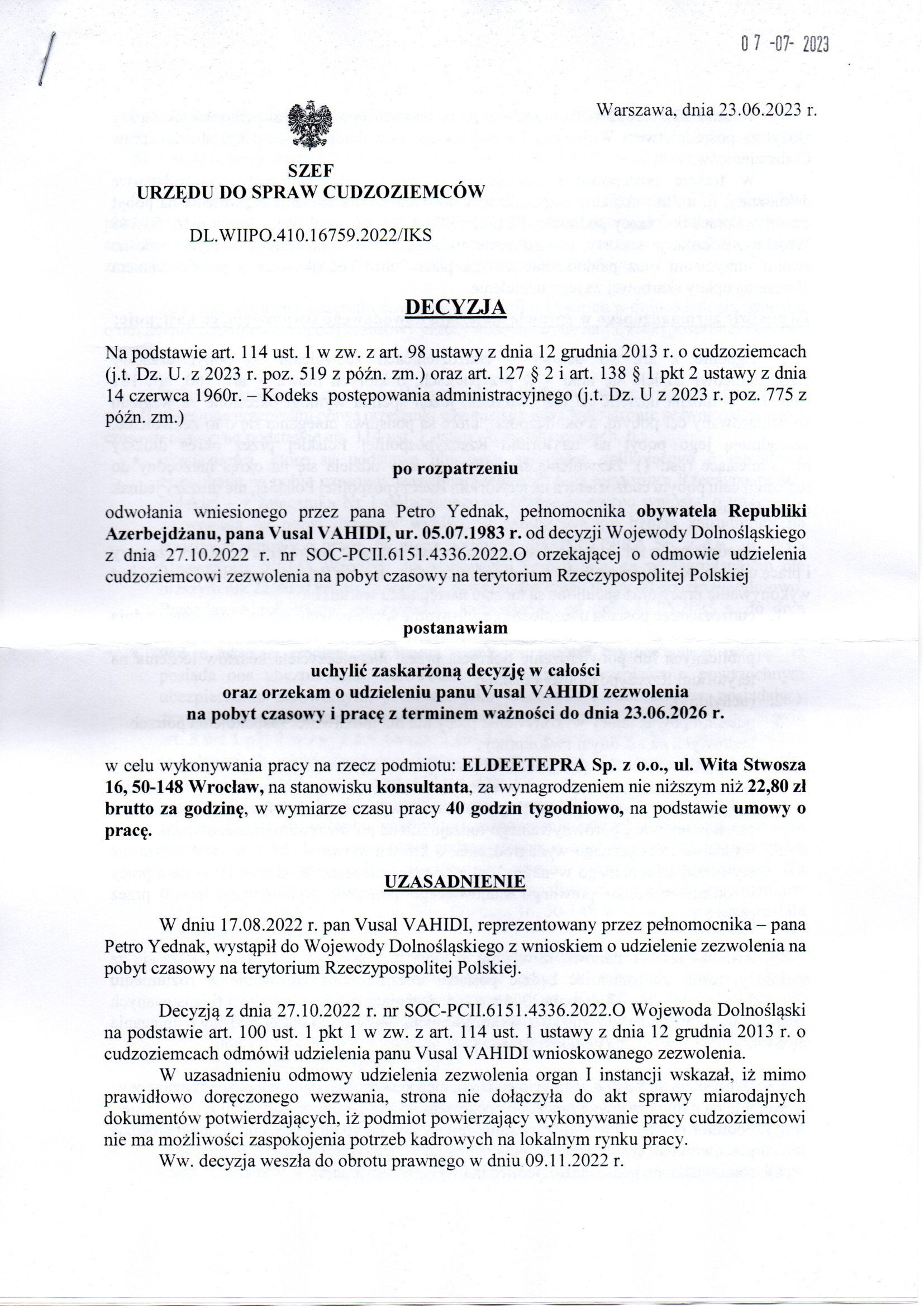 Urząd do Spraw Cudzoziemców