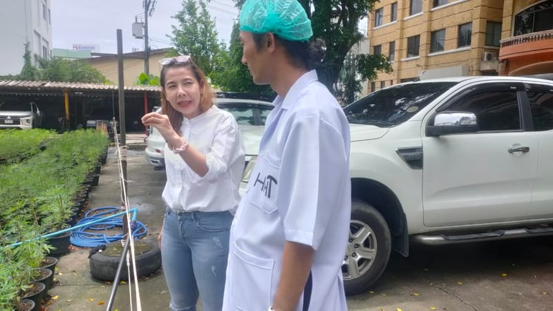 เยี่ยมชมฟาร์มจากนักท่องเที่ยวชาวญี่ปุ่น