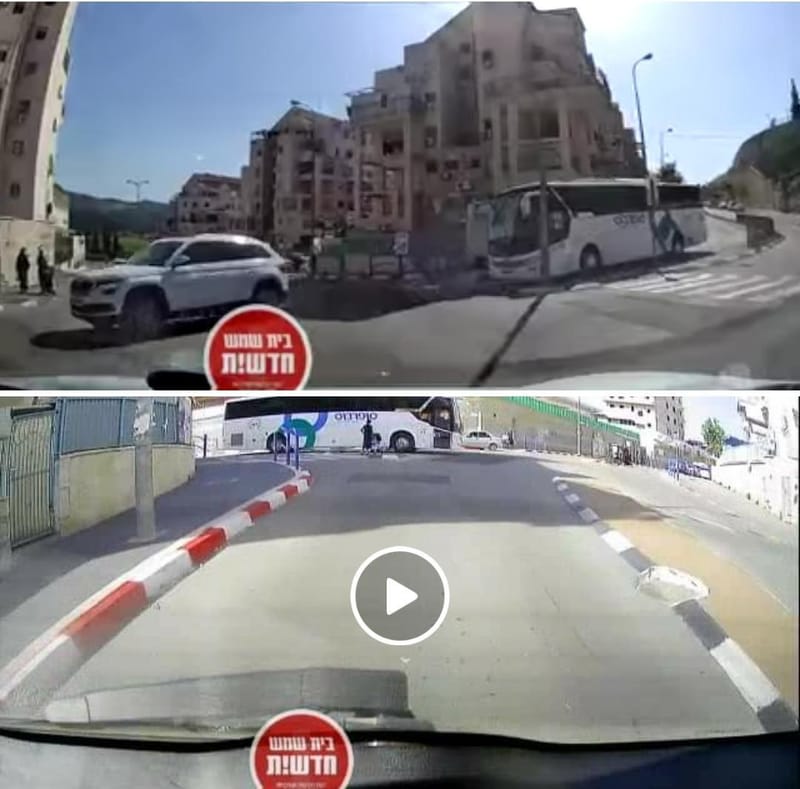 צפו: כמעט דורס אם ותינוק בעגלה במעבר חציה