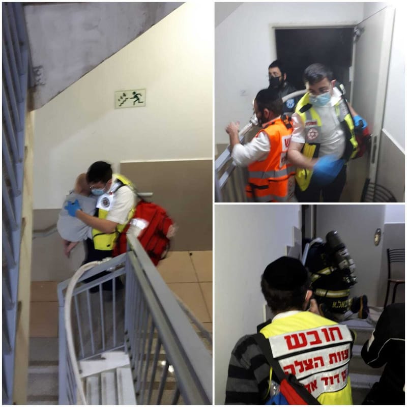 שלושה נפגעים באירוע שריפה שפרצה בדירה בשכונת חפציבה