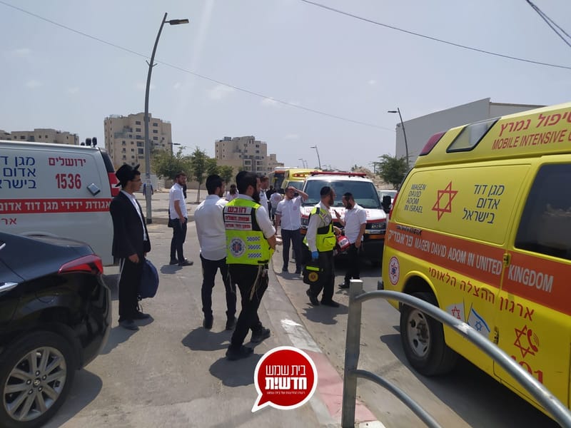 רחוב ריש לקיש: פועל נכווה מבלון גז במהלך עבודה ונפצע במצב בינוני