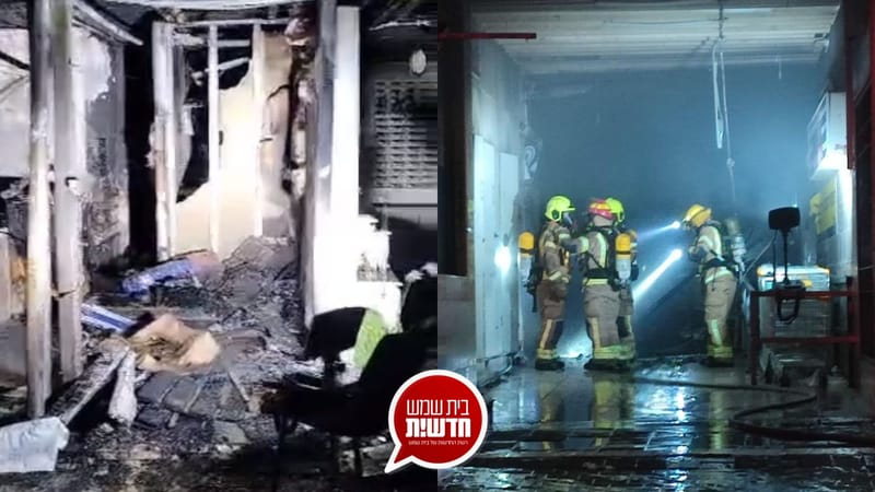 עליית מדרגה קיצונית: חנות הסלולר במרכז רמת בית שמש א' הוצתה הלילה