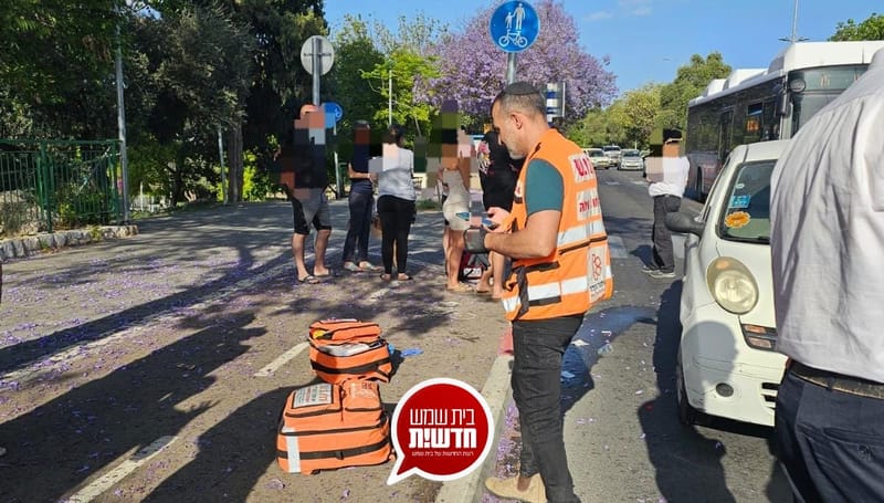 שדרות בן זאב: הולך רגל נפגע מרכב - מצבו בינוני