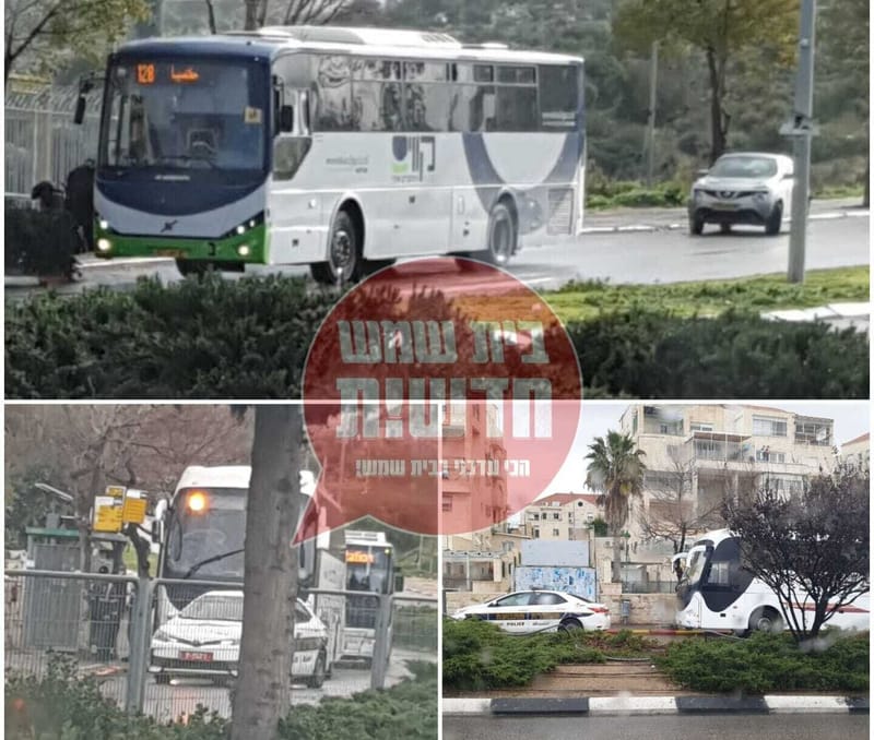 המשטרה במרדף אחר אוטובוסים