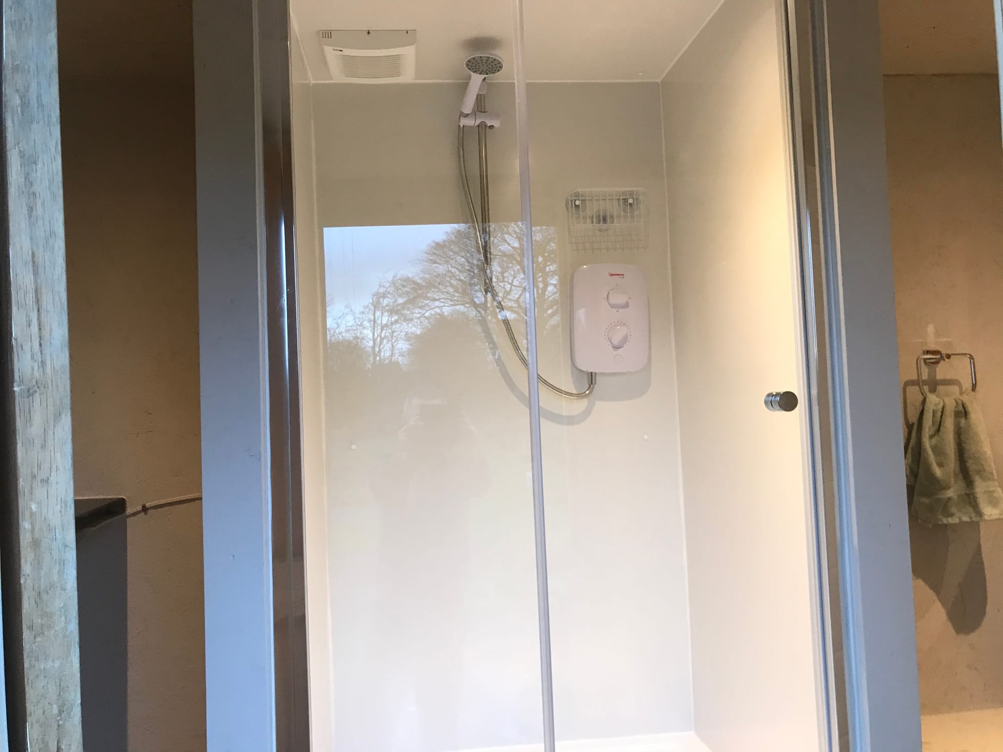 Shower added
