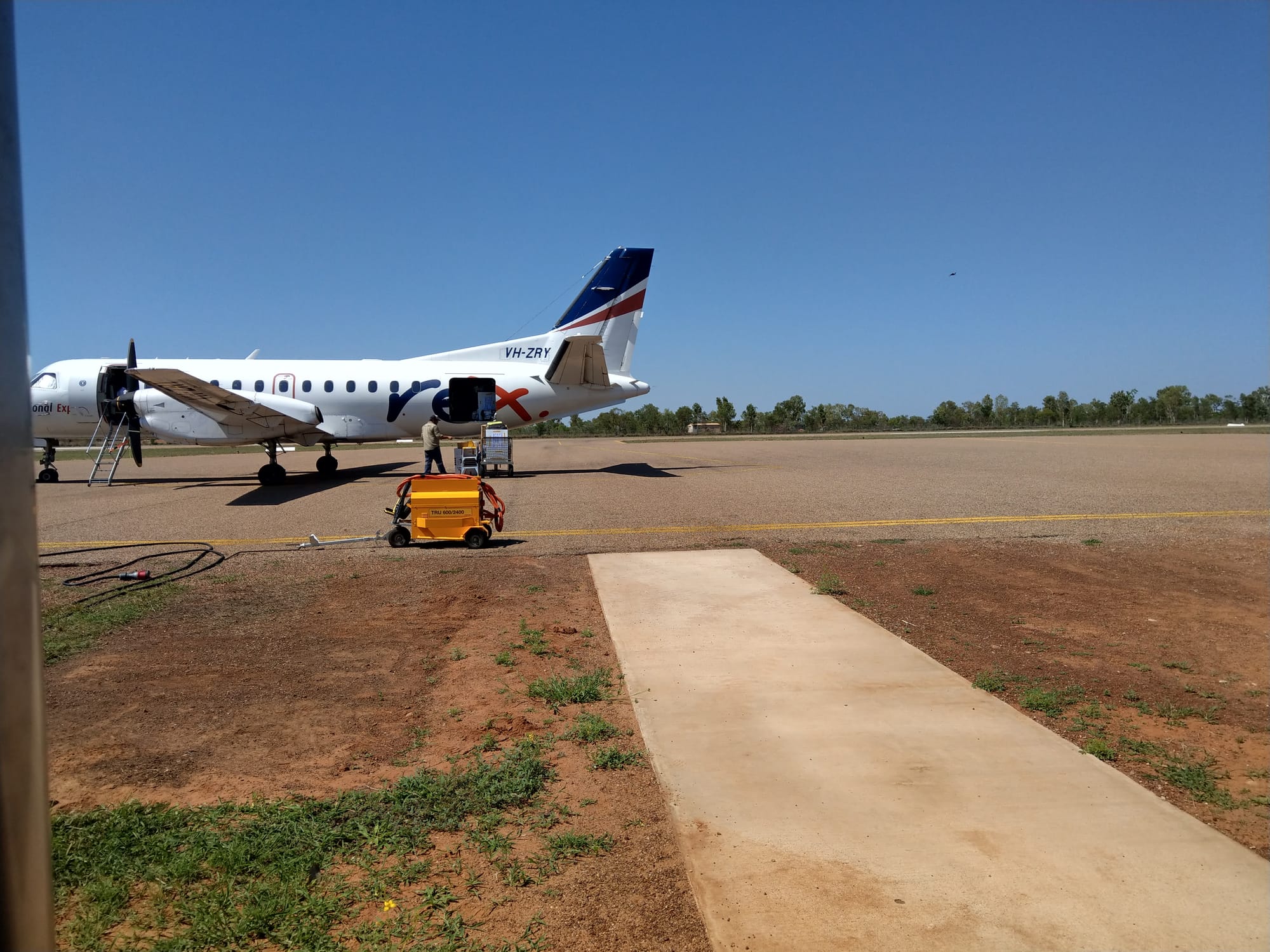 Flying in the ballots to Doomadgee.