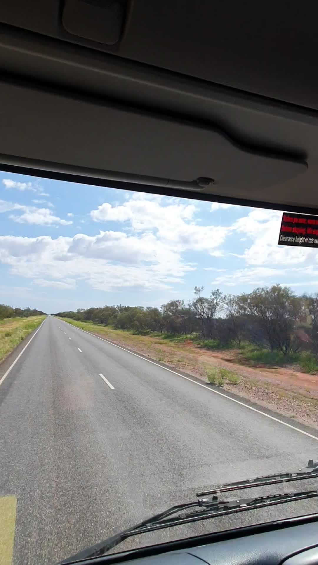 Inside a Long Distance Vehicle