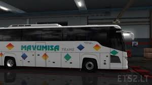 Scania touring bus for version 1.35 with SA skins