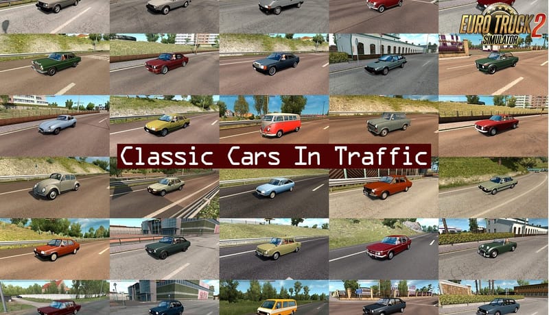 Classic Cars Traffic Pack v3.2 by TrafficManiac (1.35.x)