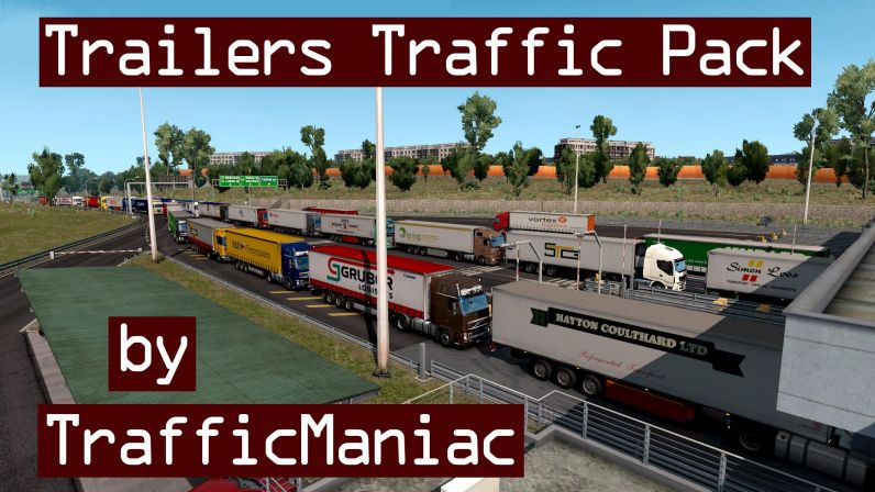 Trailers Traffic Pack by TrafficManiac ETS 2 (v1.35.x)