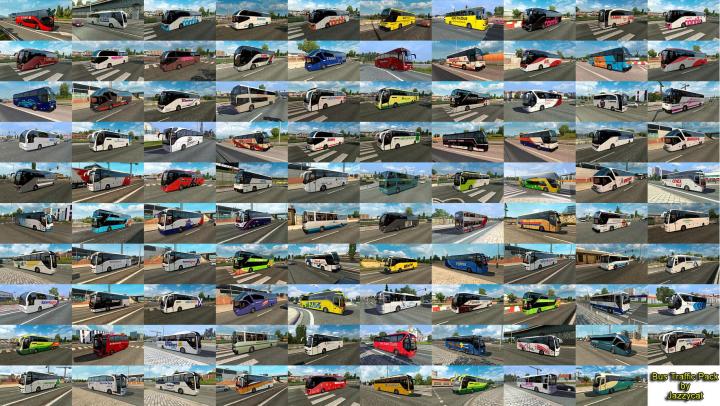 ETS2 – Bus Traffic Pack By Jazzycat V7.1 (1.35.x)