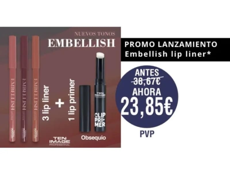 Promoción Ten Image Embellish Lip Liner