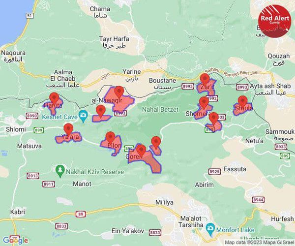 صافرات الإنذار تدوي في مستـوطنات الجليل الأعلى على الحدود مع لبنان