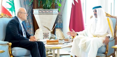 Palestinian and regional situations between Mikati and the Emir of Qatar