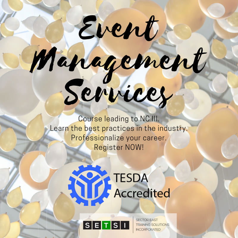 Events Management Services NC III