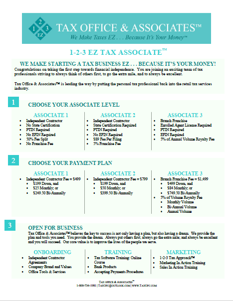 Tax Office & Associates™ 1-2-3 EZ Tax Associate™