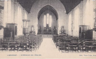 L'intérieur de l ancienne église de Libramont
