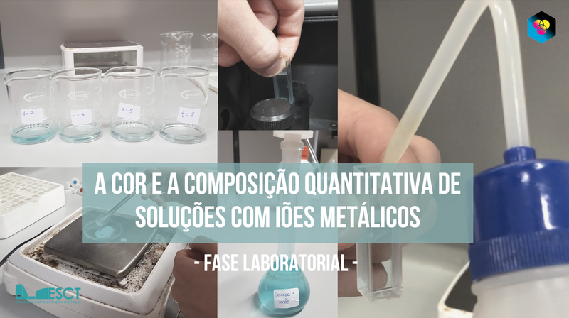 Atividade experimental:  "A cor e a composição quantitativa de soluções com iões metálicos".