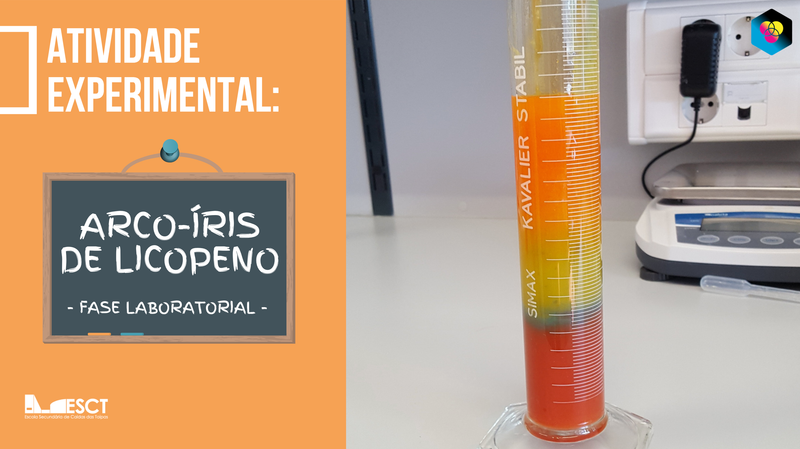 Atividade experimental:  "Arco-íris de licopeno".