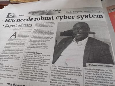 ECG - Electricity Corporation Ghana needs a robust cyber security system