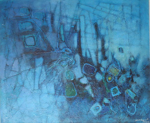 מופשט אקריליק על בד