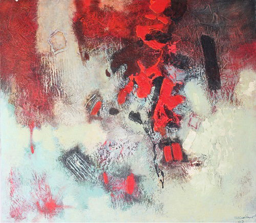 מופשט אקריליק על בד