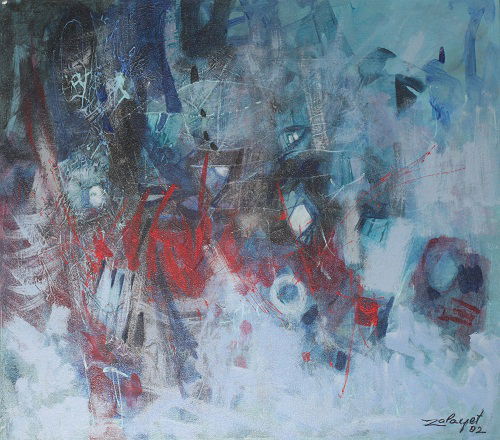 מופשט אקריליק על בד