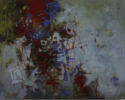 מופשט אקריליק על בד