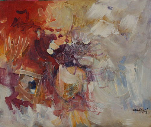 מופשט אקריליק על בד