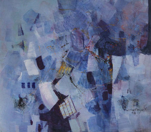 מופשט אקריליק על בד