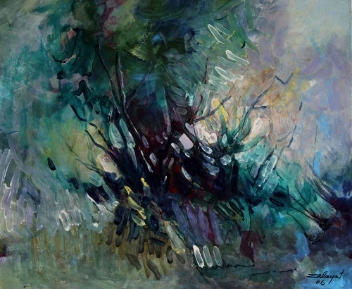 מופשט אקריליק על בד