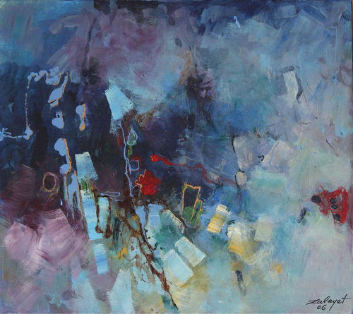 מופשט אקריליק על בד