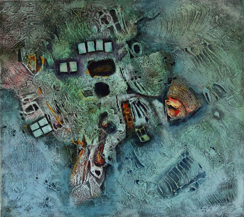 מופשט אקריליק על בד