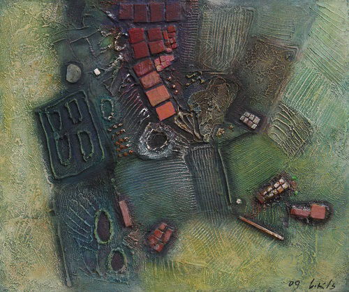 מופשט אקריליק על בד