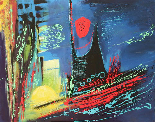 מופשט וטכניקה מעורבת