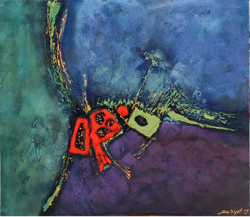 מופשט וטכניקה מעורבת