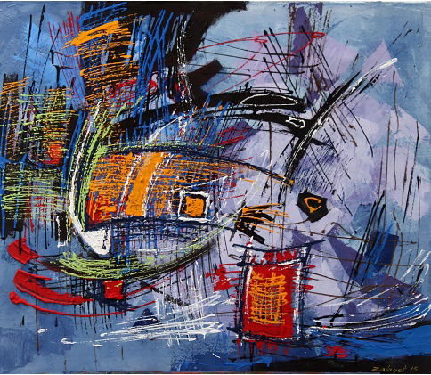 מופשט וטכניקה מעורבת