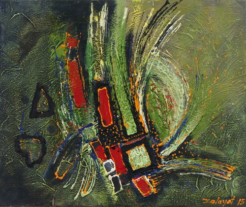 מופשט וטכניקה מעורבת