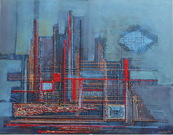 מופשט וטכניקה מעורבת