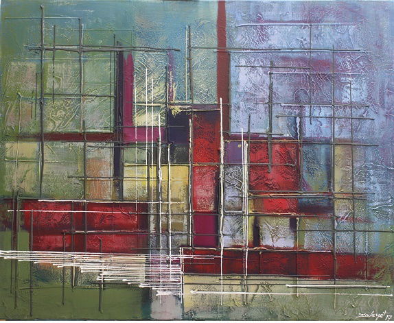 מופשט וטכניקה מעורבת